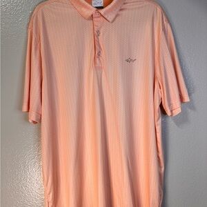 Greg Norman Collection Men's Short Sleeve Polo - Peach